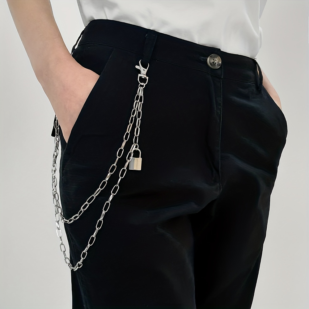 Men's Wallet Waist Belt Chain Pants Trousers Jeans Rock Hip Hop Hanging  Chains