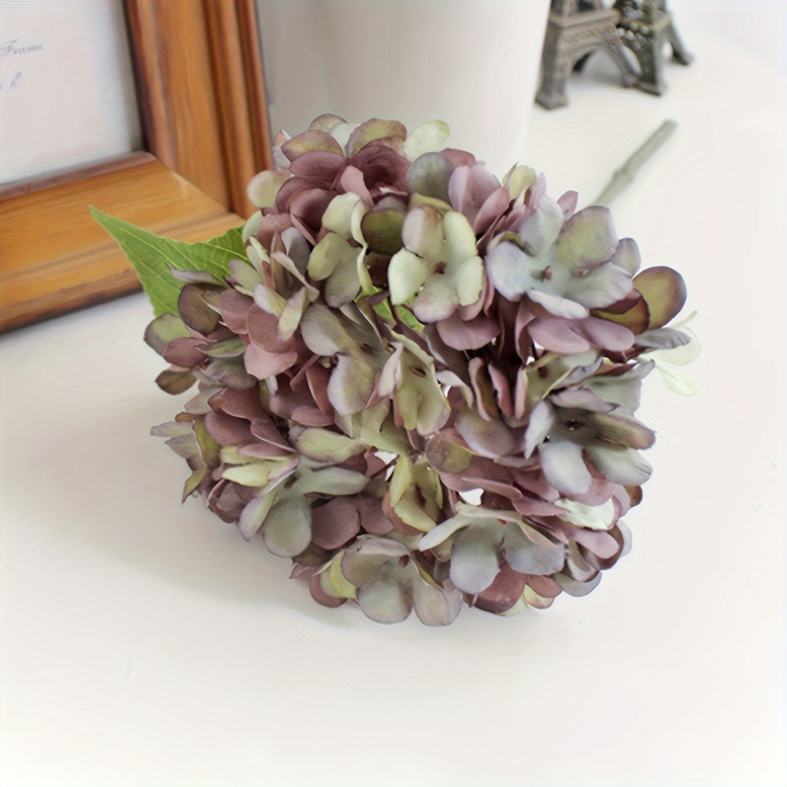 Pompotops Home Decorations, Artificial flower hydrangea Fake Silk