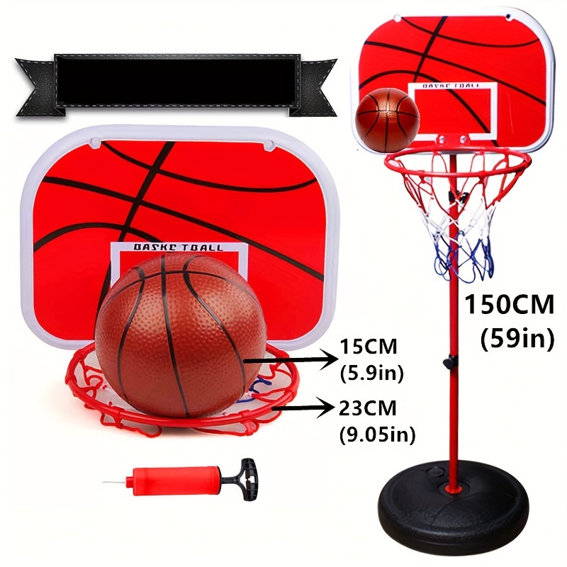 Mini Basketballkorb Kinder, Basketball Set Indoor für Zimmer mit Ball und  Pumpe, Tragbar Sport Basketball Korb Wandmontage : : Sport &  Freizeit