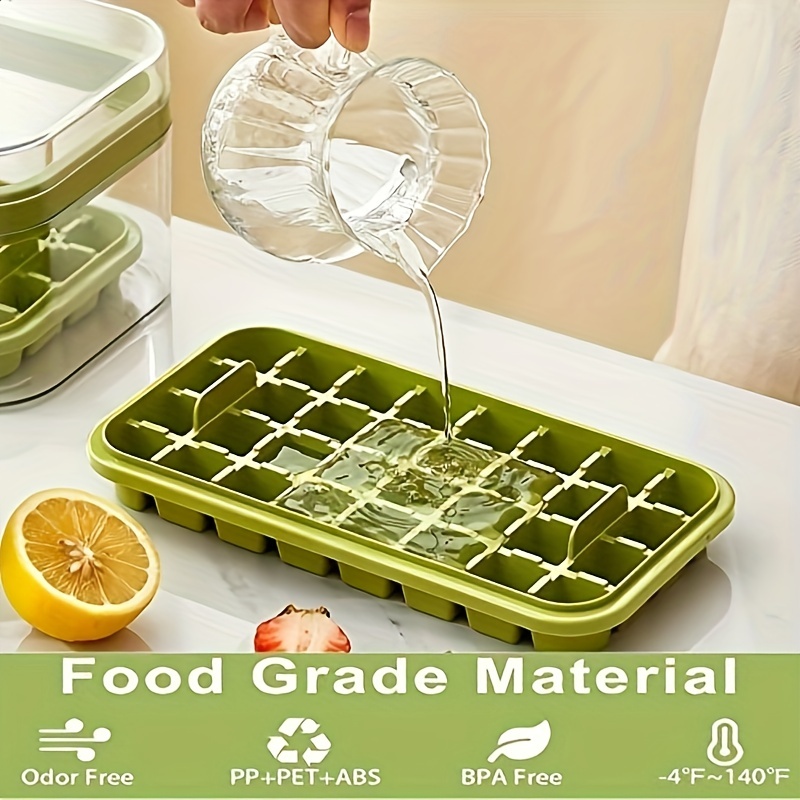 Multifunctional Ice Cube Tray With Bin And Removable Lid - Temu