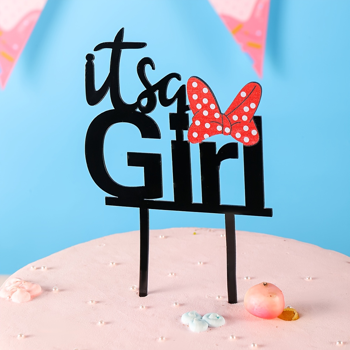 1pc Gender Reminder Theme Party Cake Decorating Supplies - Temu