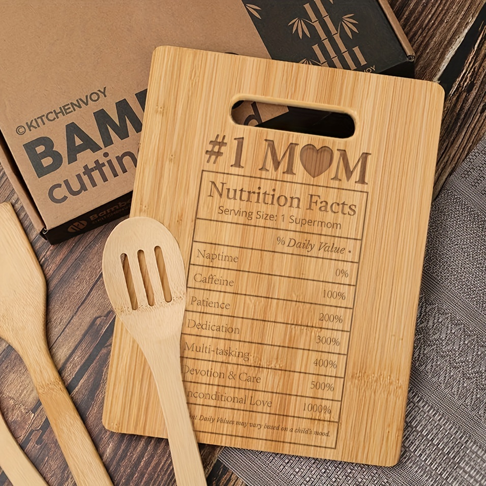 Personalized Mom Cutting Board Bamboo Engraved Gift For - Temu