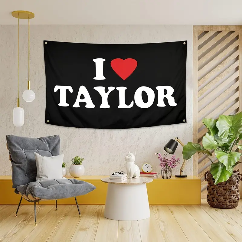I Love Taylor Flag Taylor Flags For Room College Dorm - Temu