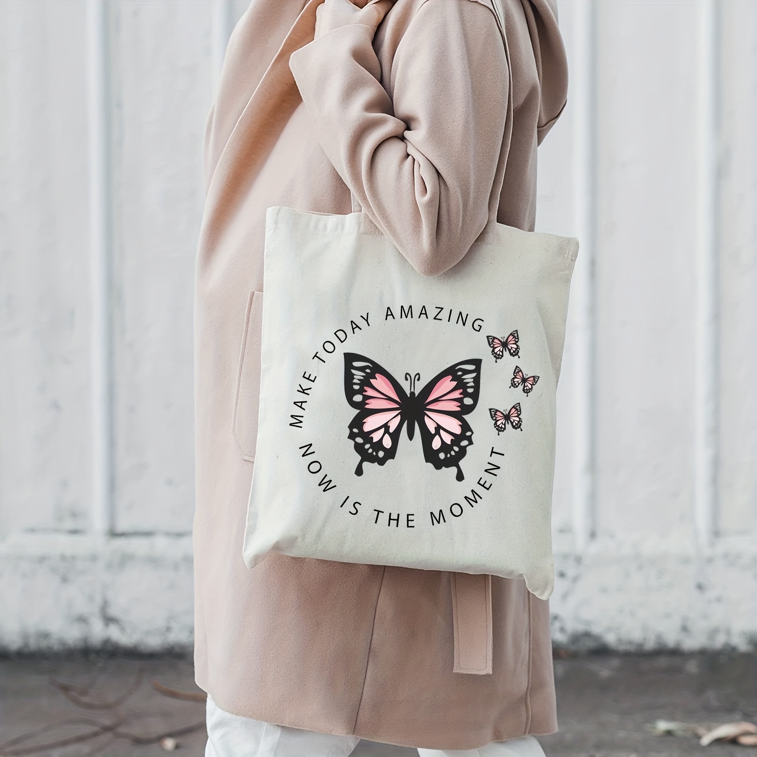 Printed Canvas Tote Bag for Women