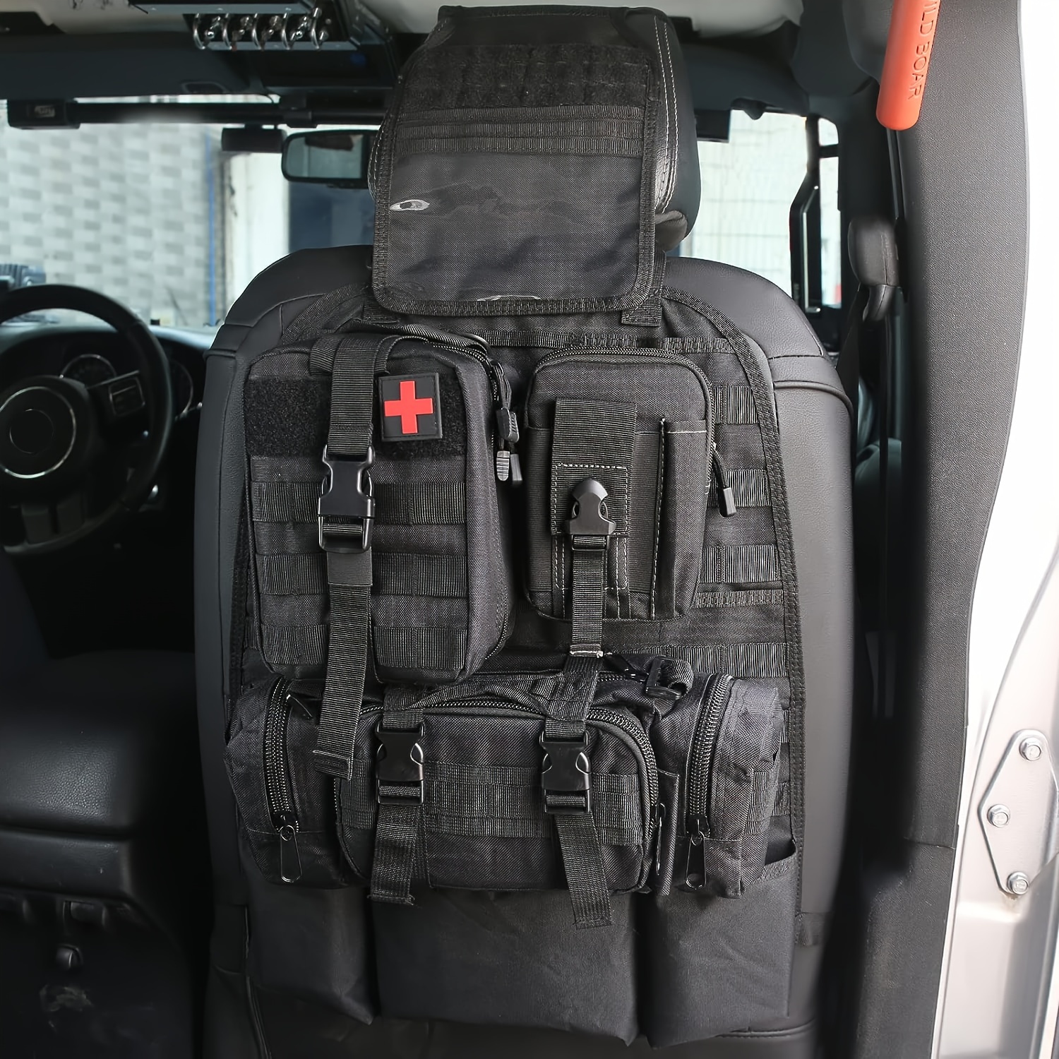 Car Seat Back Organizer Tactical Molle Vehicle Panel - Temu