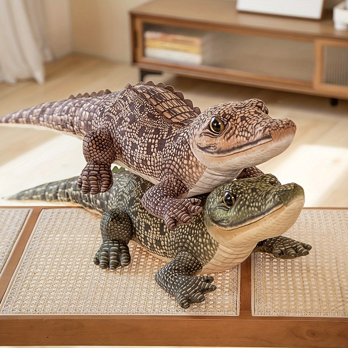 

Adorable Giant Alligator Stuffed Animal Plush Toy Crocodile Doll Hugging Pillow-soft Realistic & Cuddly Toys For Birthday Christmas Halloween Gift