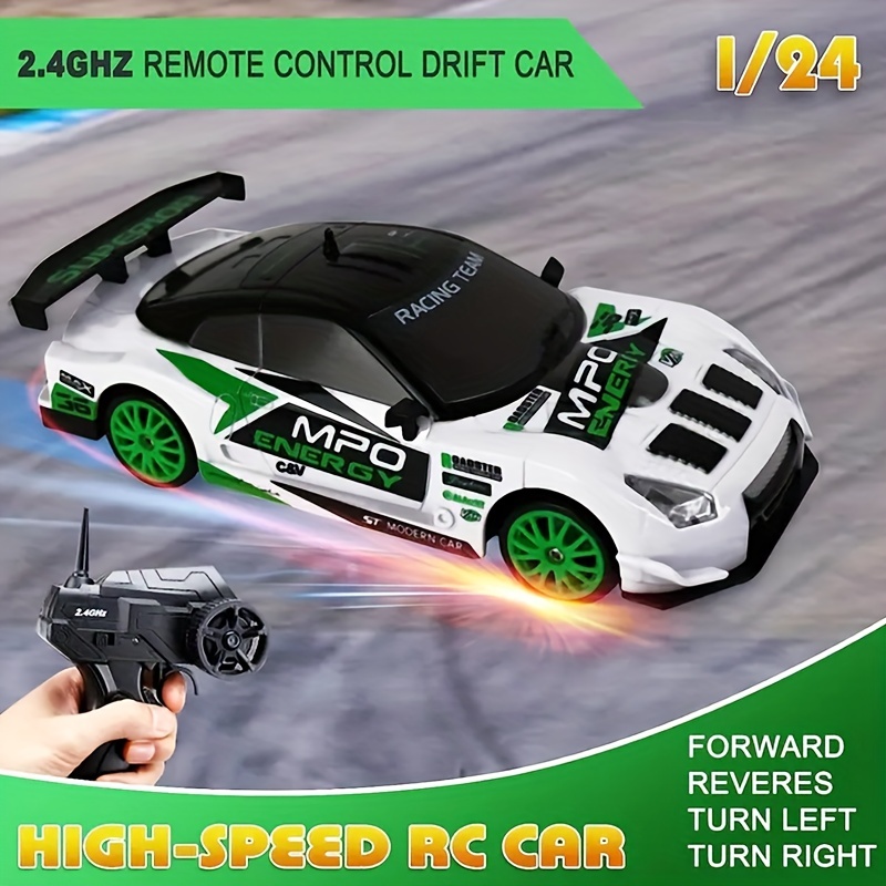 Brinquedos de carro RC de alta velocidade 15KM / H 1:24 2.4G
