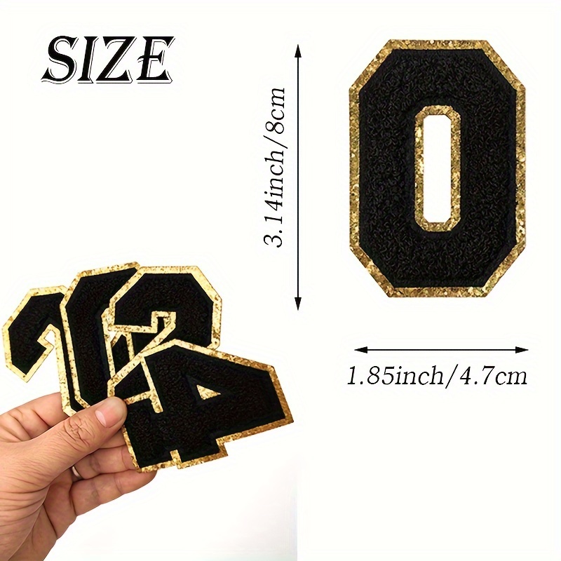 Numbers Clothes Patches Appliques, Iron Patch Number Sequin