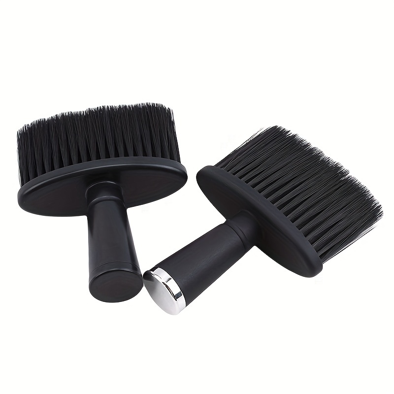 Professional Soft Black Neck Face Duster Brushes Barber Hair - Temu