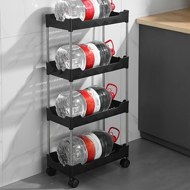 Small Cart Storage Rack Kitchen Floor Bedroom Snacks Mobile Bathroom Storage Rac