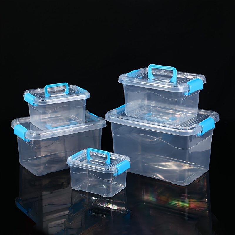 Storage Organization Clear Boxes With Lids Transparent - Temu