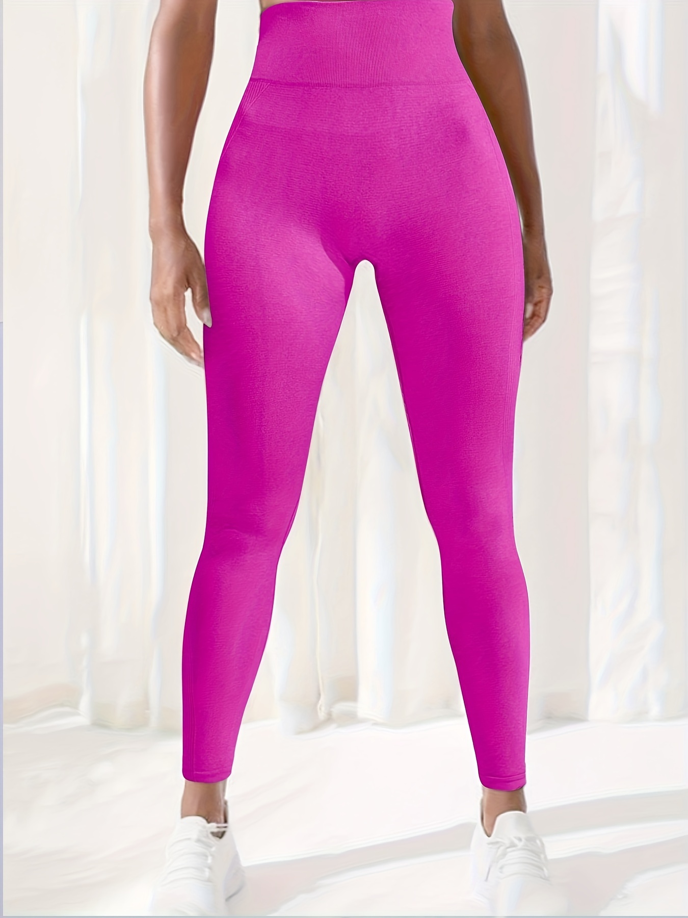 CBGELRT Tie Dye Gradient Color Leggings Women High Waist Push up Seamless  Legging Workout Running Fitness Leggins Women's Pants Pink S