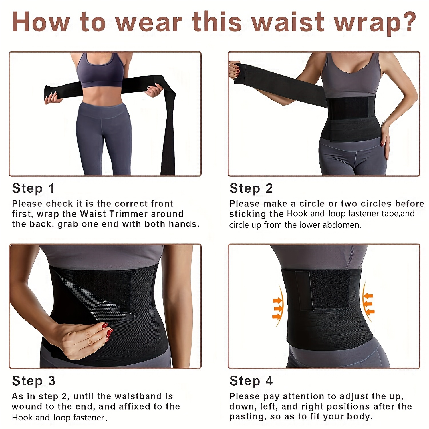 Paste-buckle Type Waist Trainer For Women Lower Belly Fat Waist