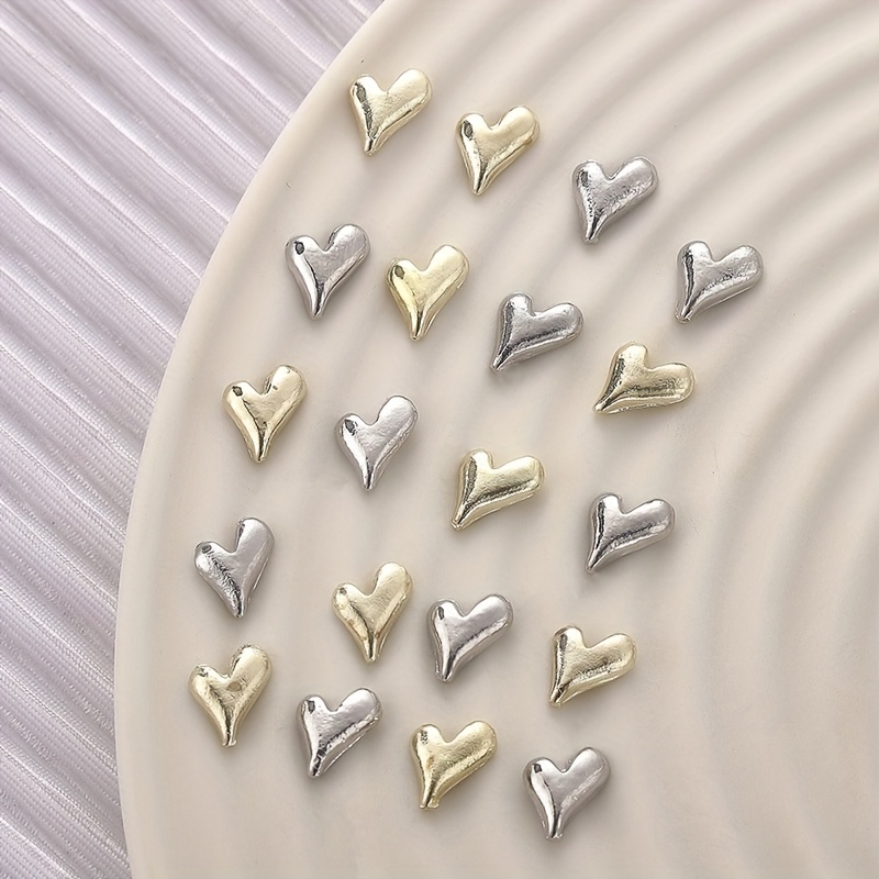 30pcs Nail Art Stickers With Silver Nail Decorations DIY