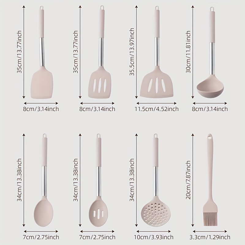 42pc Kitchen Utensil Set with Holder Cooking Turner Spatula Whisk