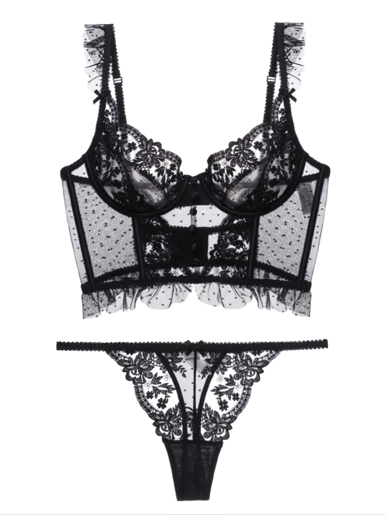 Oseree O-lover Lace Corset Bra - ShopStyle