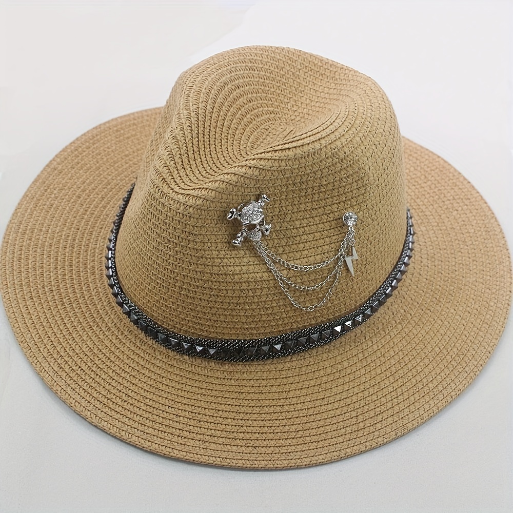 Punk Skull Sun Hat for Men and Women