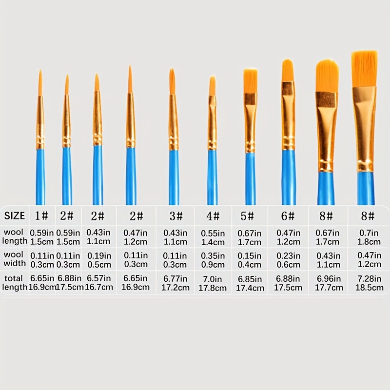 60pcs Paint Brushes Set 60pcs Acrylic Oil Watercolor Paint Brush Small  Brush For Detail Painting Round Flat Small Brush Bulk Nylon Hair Brushes  Craft