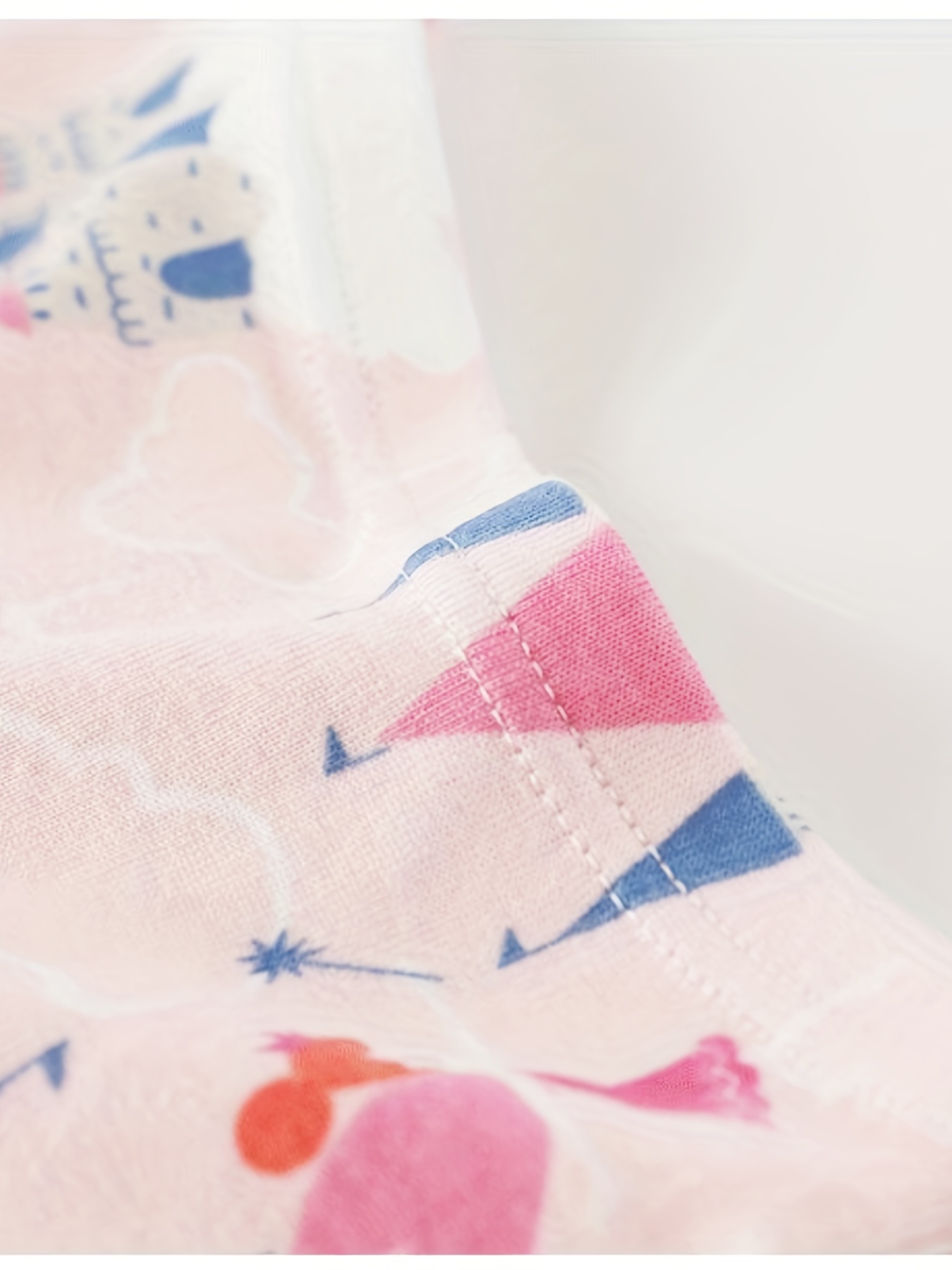 4pcs Girl Cotton Briefs Cute Mouse Cat Prints Female Kids Breathable  Underwear Bright color Soft Confortable