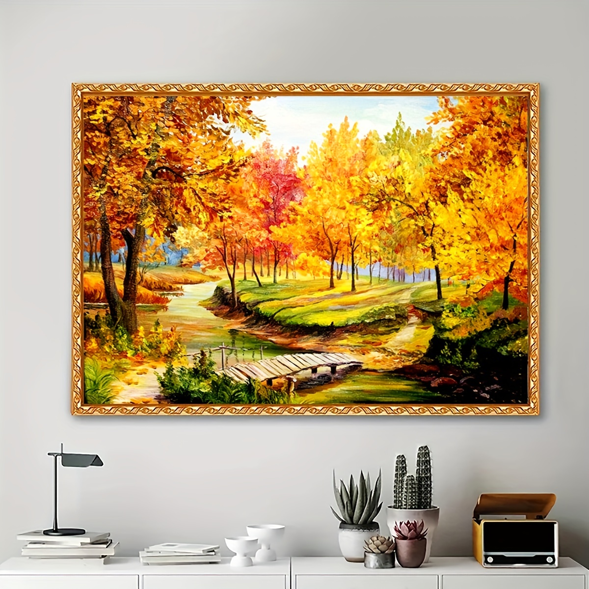 5D DIY Golden Autumn Forest Diamond Painting Kit - Full Drill