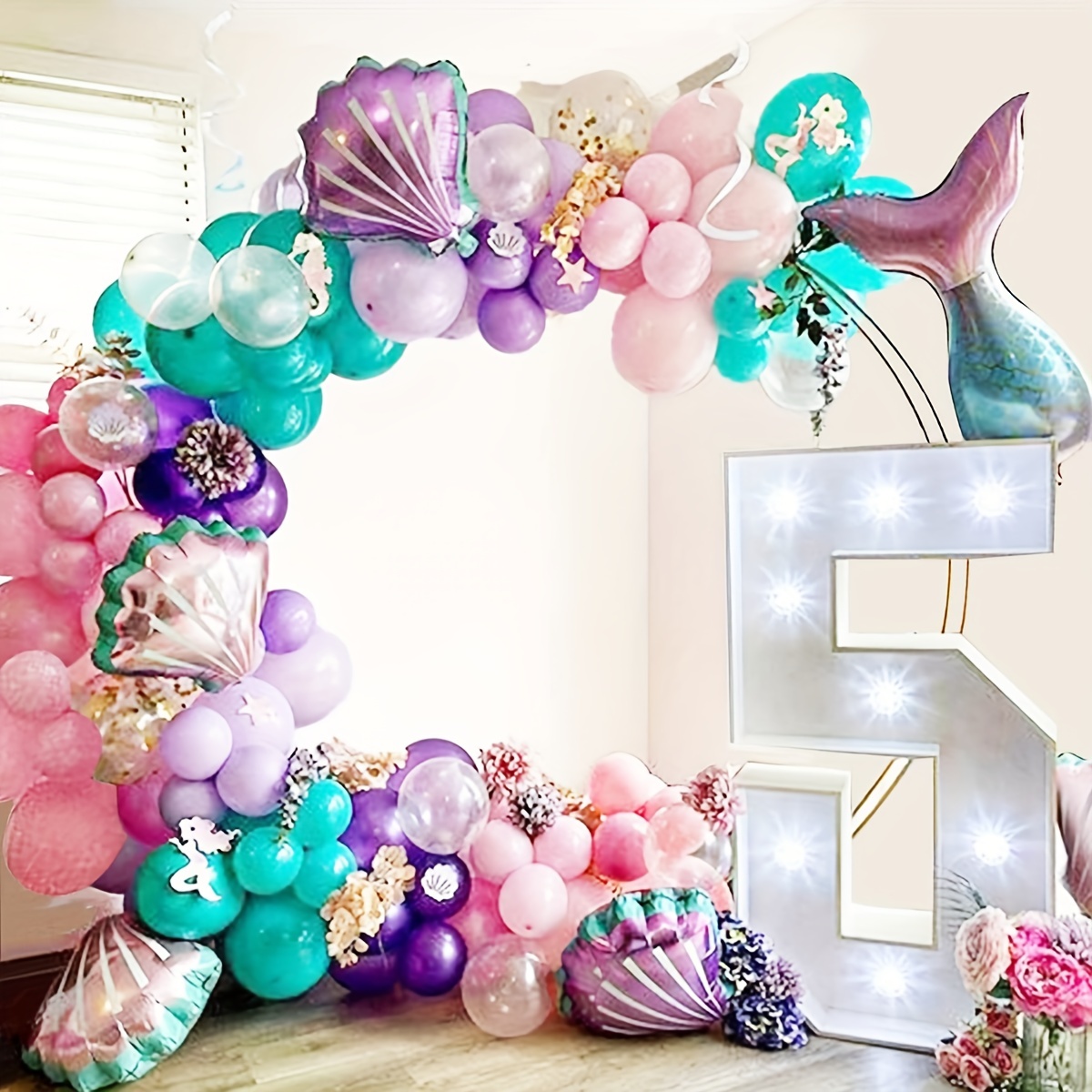 97 Pezzi, Kit Di Archi E Ghirlande Di Palloncini In Lattice A Tema Sirena E  Conchiglia Per Compleanni, Baby Shower, Lauree, Anniversari, Celebrazioni,  Decorazioni Per Feste, Forniture Per Feste - Temu Switzerland