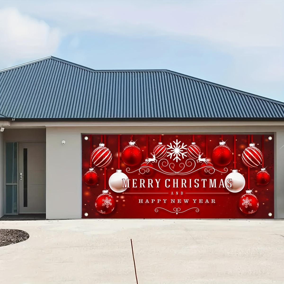 Garage Door Banner Decorations Christmas Garage Door - Temu