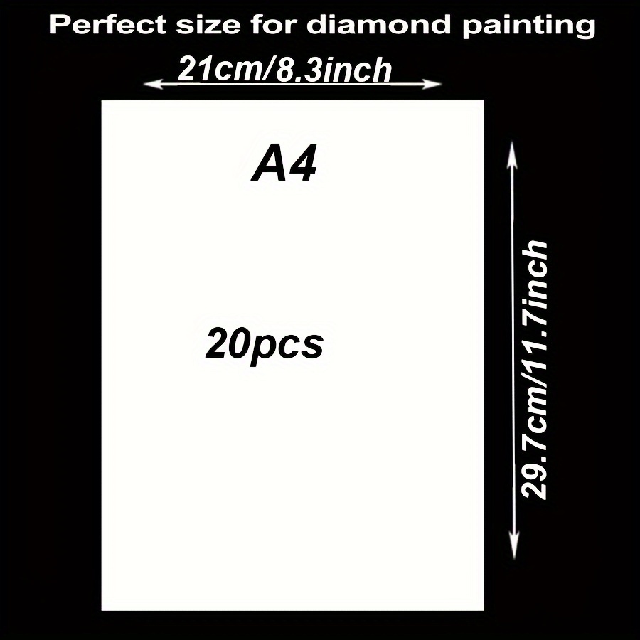 300 Pieces Diamond Painting Release Paper 15 x 15cm and 15 x 10cm Non-Stick  Silicone Release Paper Double-Sided 5D Diamond Painting Accessories Cover