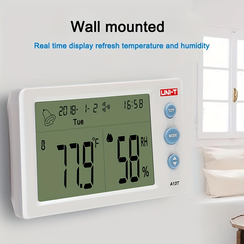 Mini Indoor Thermometer Hygrometer Wall Mounted 1 - Temu