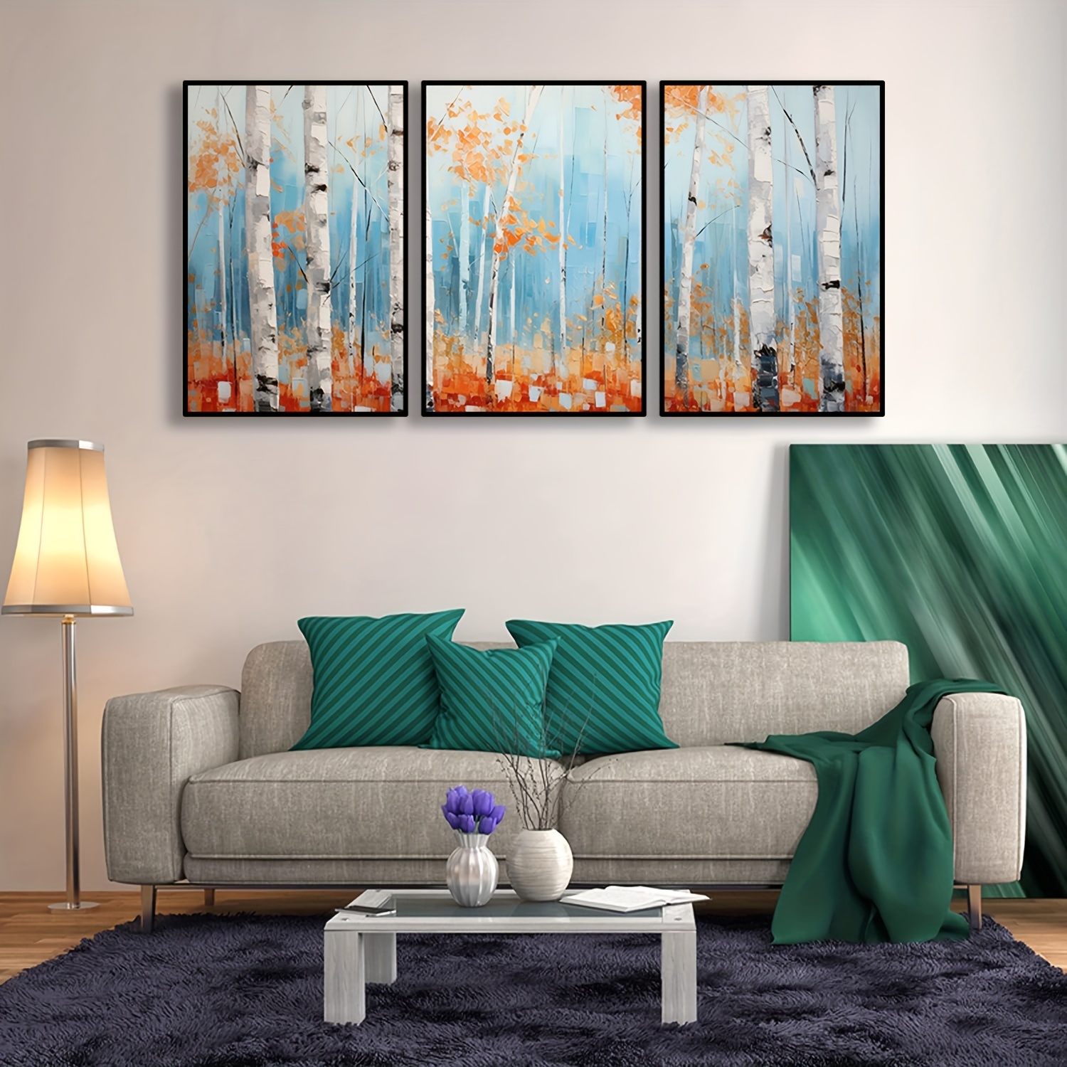 Lienzo decorativo vertical para sala de estar, dormitorio, baño, cuadros  enmarcados, cuadros largos para pósteres, impresiones de 3 piezas