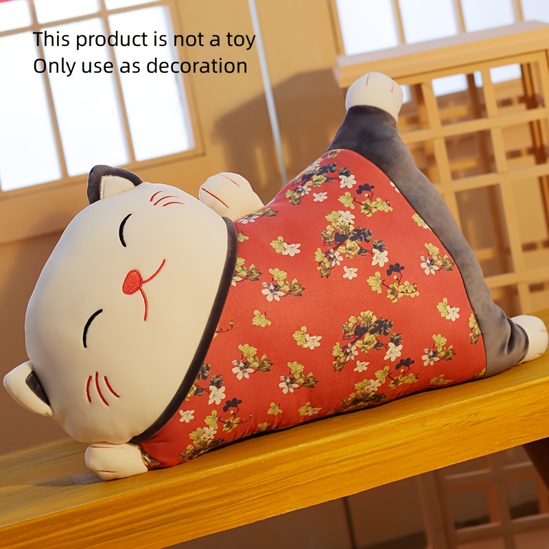 Lucky cat clearance pillow