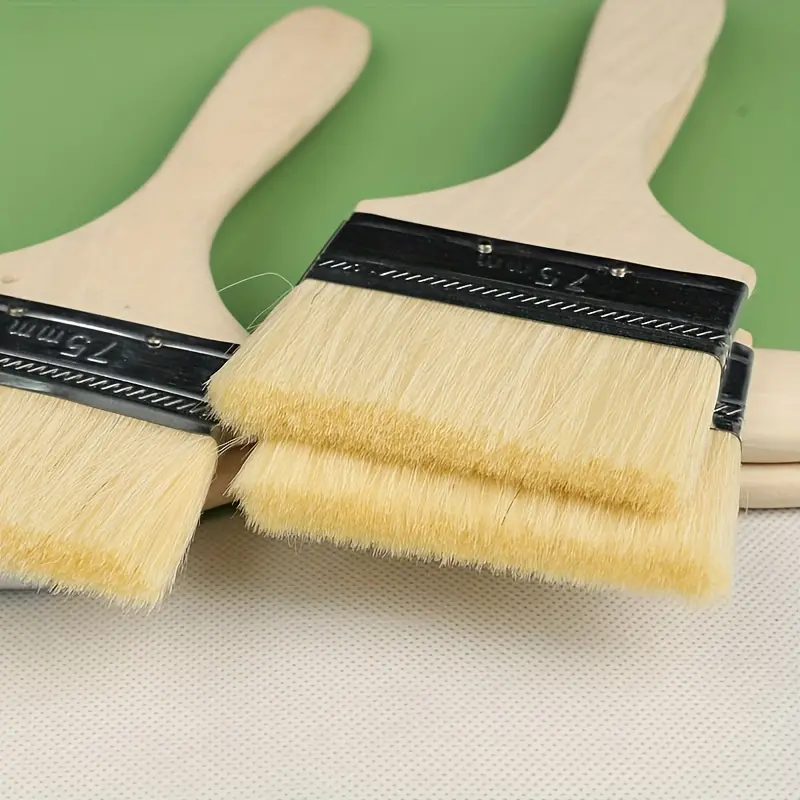Long Handle Wool Brush Set Wooden Handle Paint Brush Soft - Temu