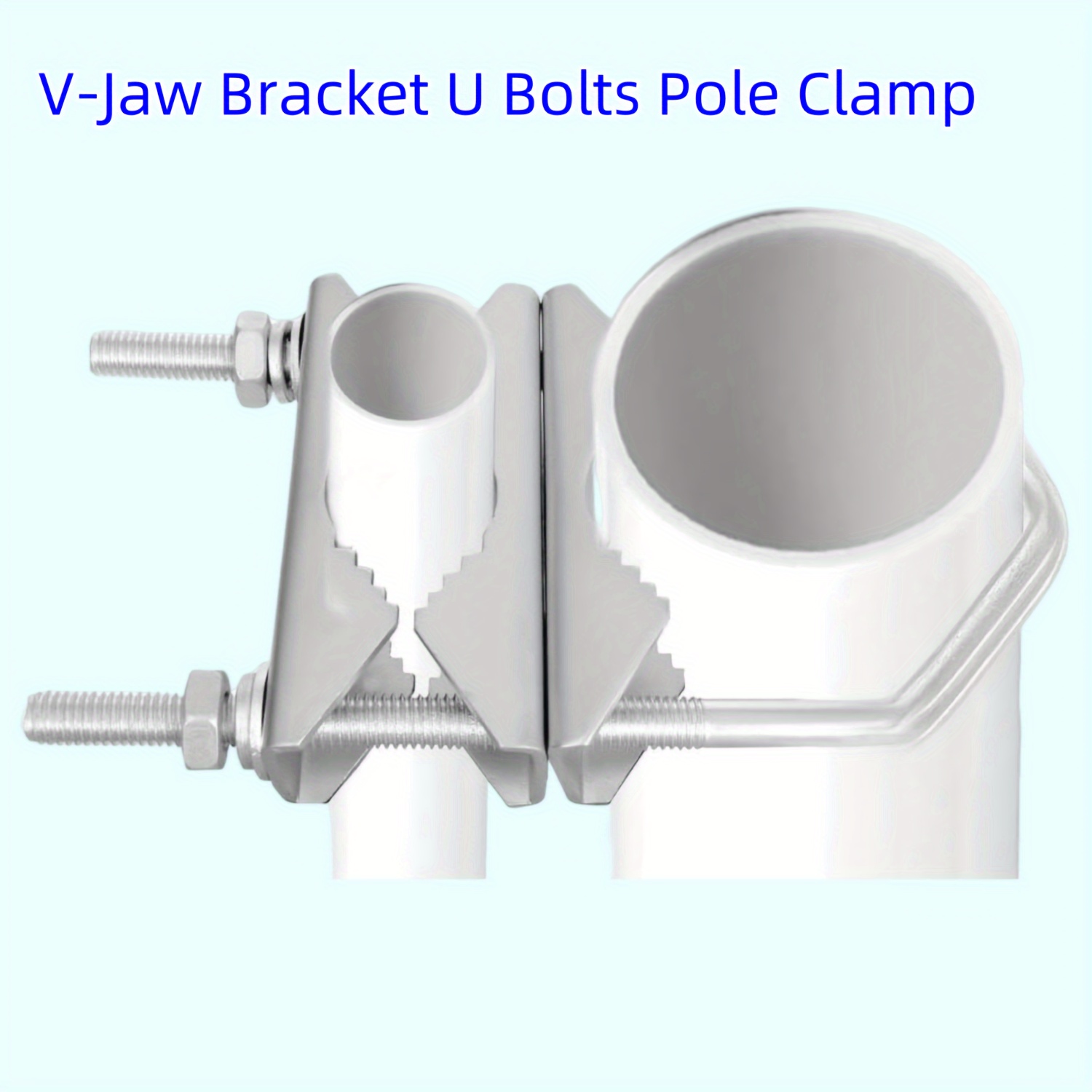 Doble Abrazadera Mástil Antena Soporte En Forma V, Pernos En U Montaje  Tubería, Herrajes Montaje Mástil Resistente Montaje Antena Exterior, Kit  Soporte Mástil Mástil Alta Resistencia Antena Exterior - Hogar Inteligente  - Temu