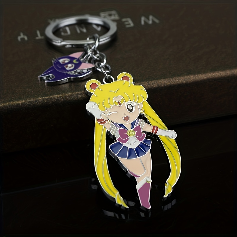 Japan Anime Sailor Moon Pendant Keychains Holder Car Key Chain