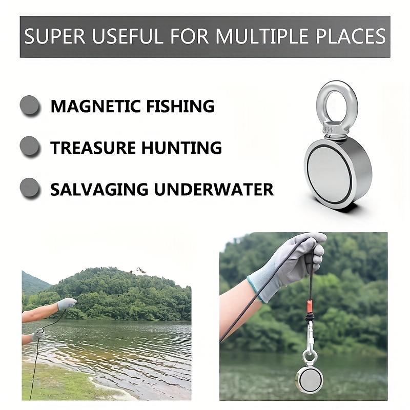 High power Fishing Magnet Eye Bolts Lakes Beaches Treasure - Temu