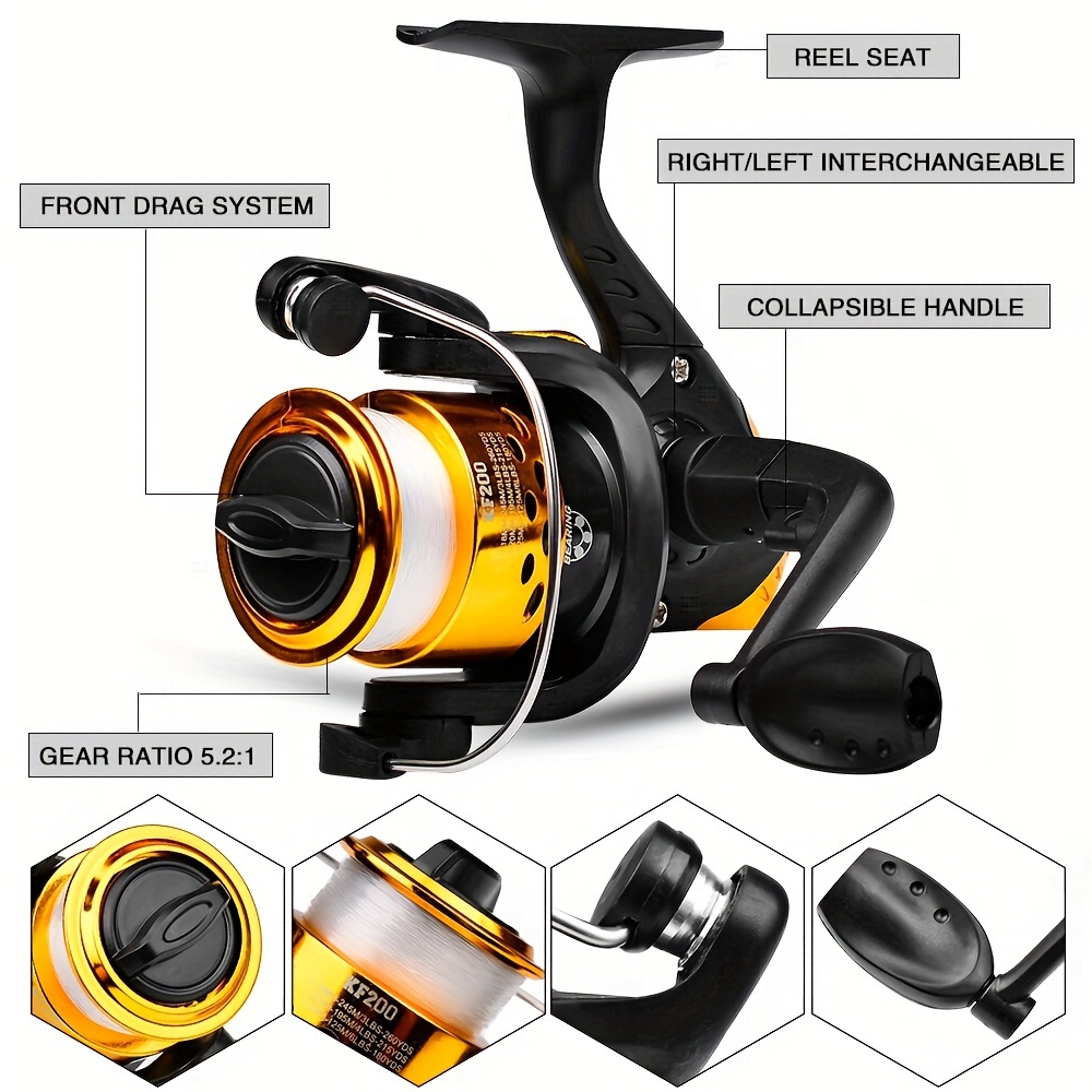 Proberos Spinning Fishing Reels 7000 High Speed Smooth Ultralight