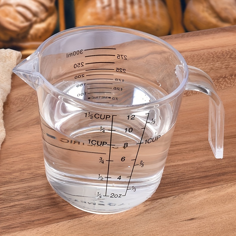 4 Measuring Cups Plastic Set, Plastic Measuring Cup for Dry and Liquid  Ingredients, Stackable Clear Measuring Cups, Measuring Cups Plastic,  Measuring