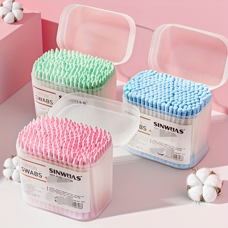 Bastoncillos de algodón para bebé, bastoncillos de papel para limpiar la  nariz y los oídos, 200 unidades (espiral y redondo) : : Bebé