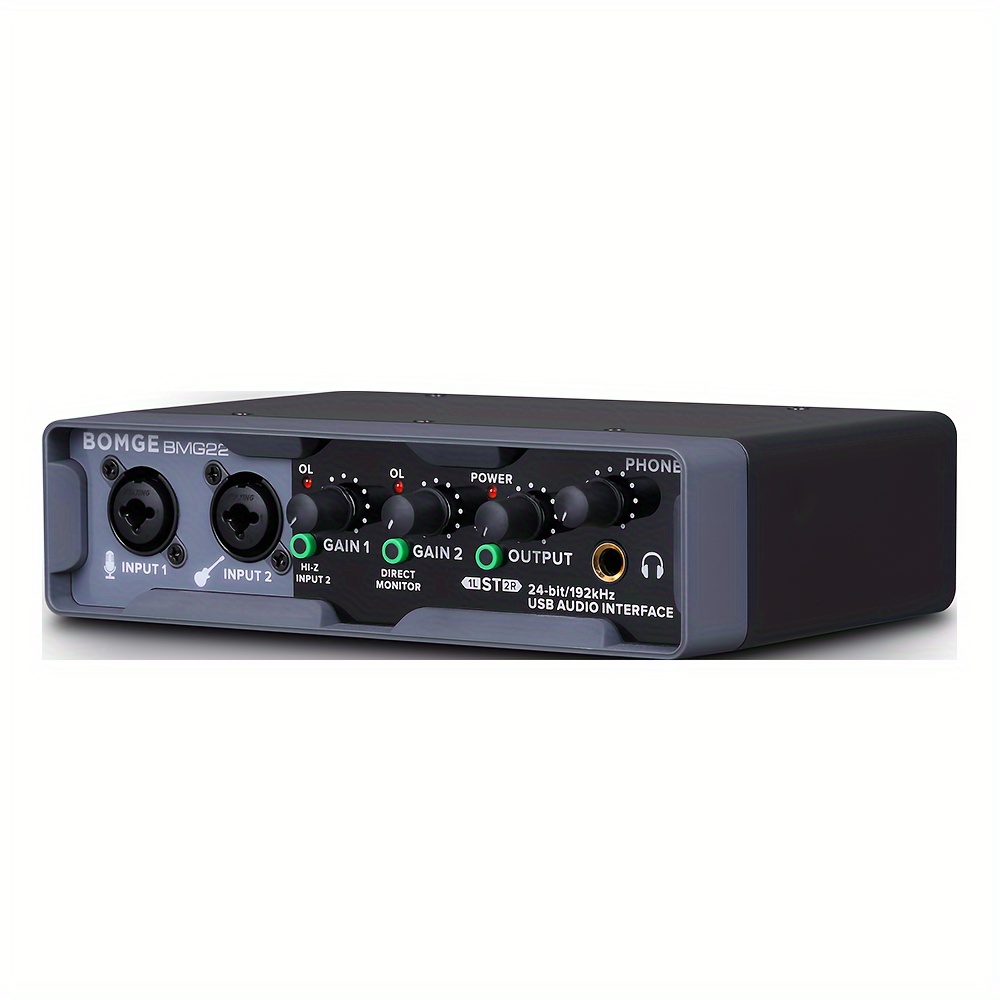 Usb Audio Interface(24 Bit/192 Khz) With Xlr phantom - Temu
