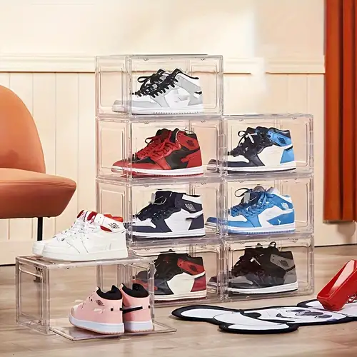 Magnetic Shoe Cabinet Clear Drawer Type Sneaker - Temu