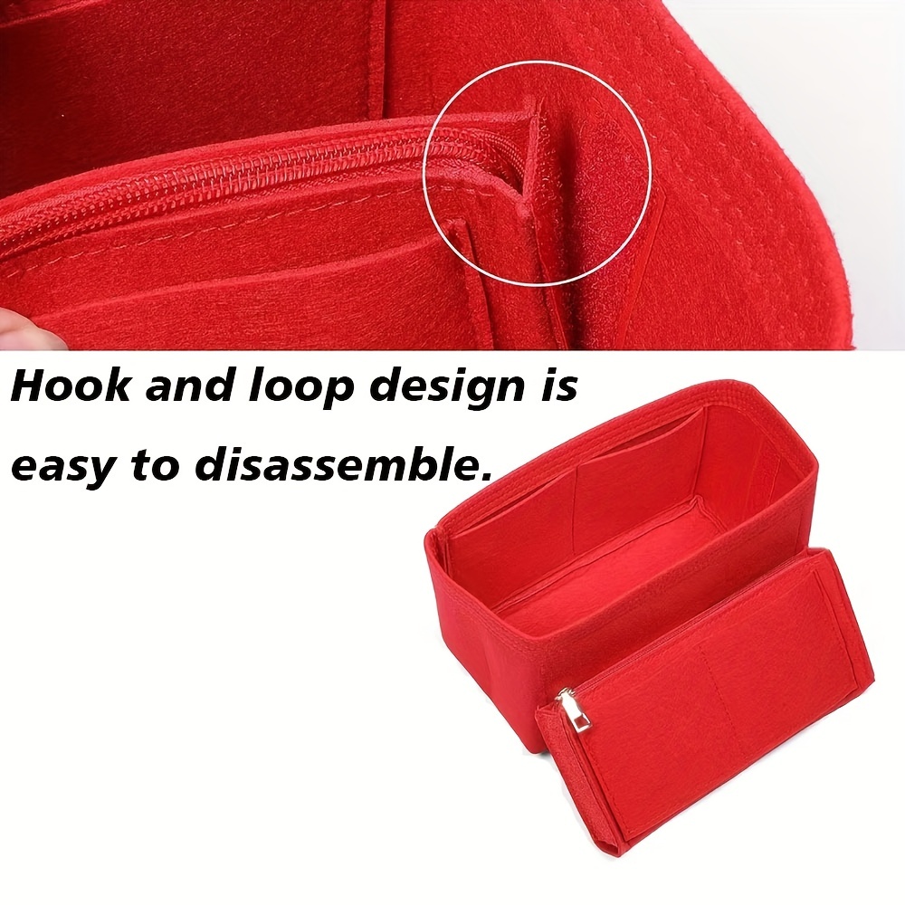 Purse Organizer Insert, Bag Organizer With Detachable Zipper Cover,  Lightweight Portable Travel Storage Bag - Temu France