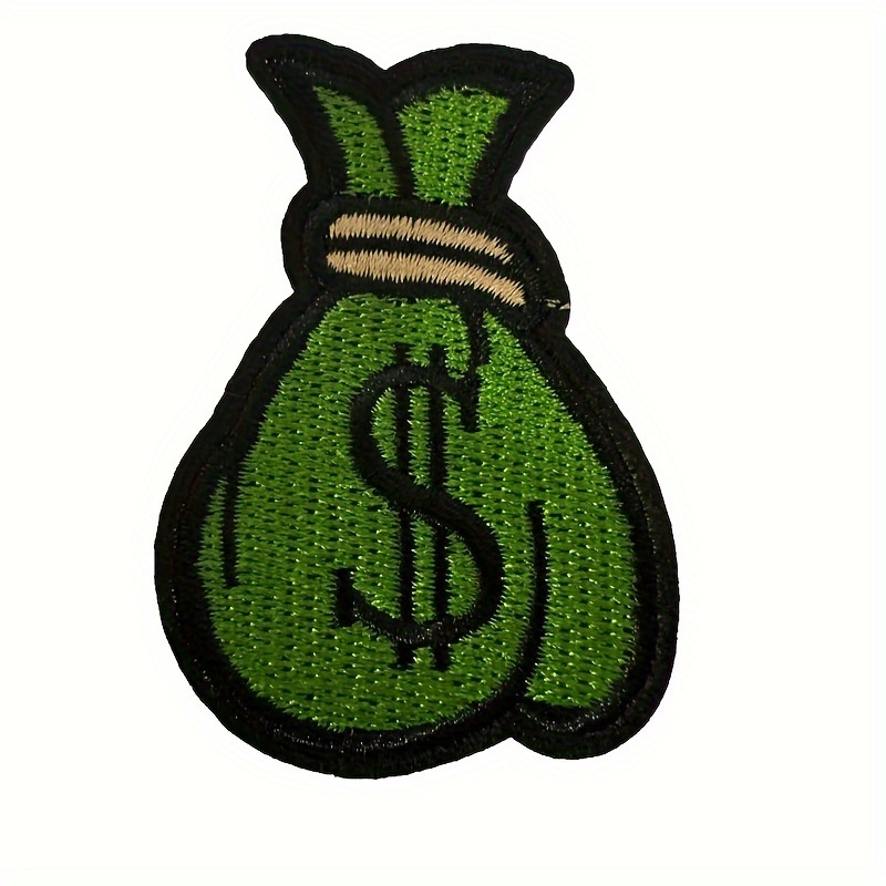 Embroidered Money Bag Patches Diy Clothing Decoration For - Temu