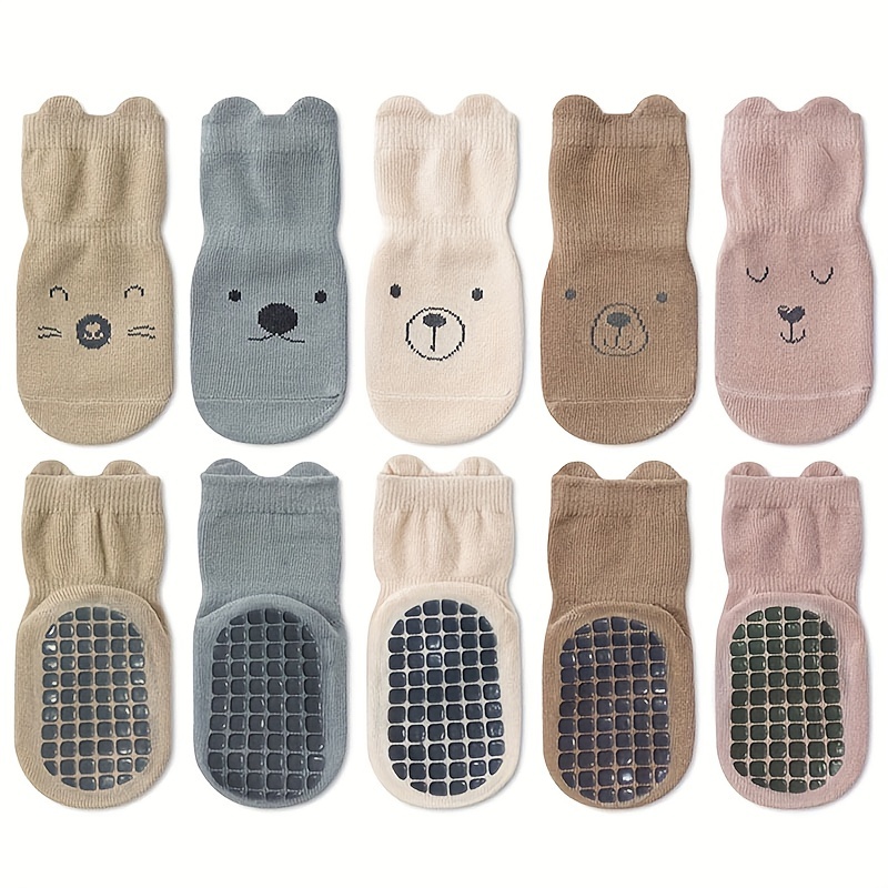12 Pairs Toddler Boy Socks Grip Socks for Boys Cotton Non Slip, Baby Socks  Boy Infant Newborn Socks Anti Skid for Kids Boy