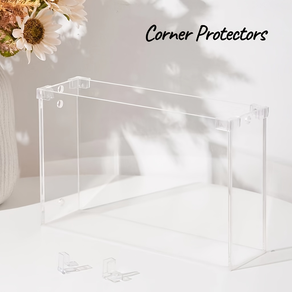 

4pcs Plastic Transparent Fish Tank Corner Protective Cover