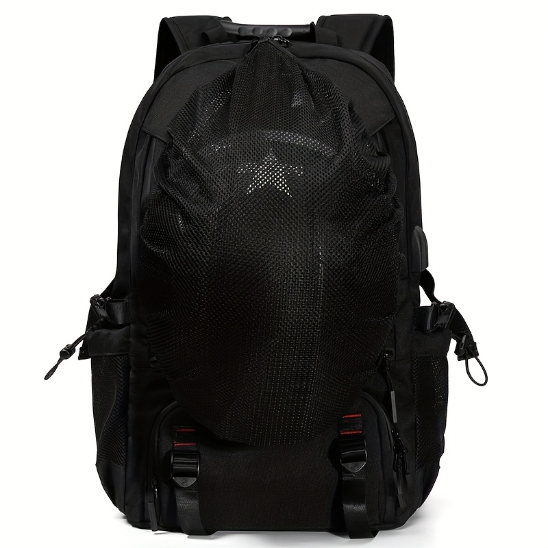  Mochila para casco para motocicleta, ciclismo, soporte  impermeable de gran capacidad, bolsa de almacenamiento para casco, mochila  de senderismo escolar : Automotriz