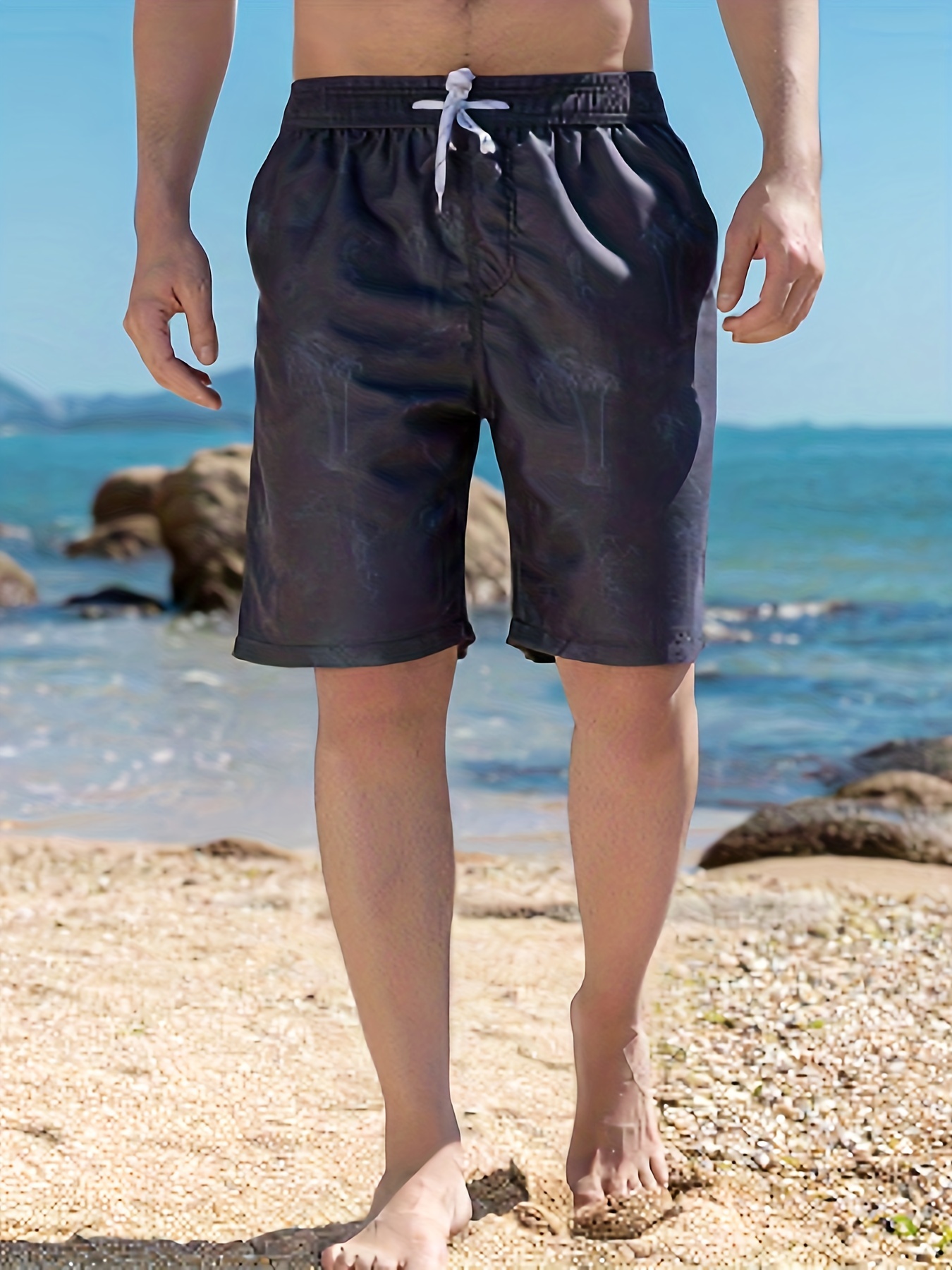 Pantalones cortos para mujer, pantalones cortos de verano casuales con  cintura elástica con estampado gráfico, pantalones cortos de playa,  pantalones