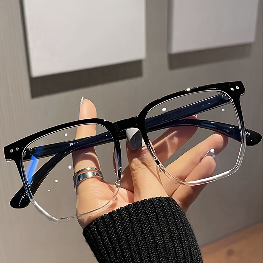 Nueva Moda Grande Transparente Anti Luz Azul Gafas Marco Para Hombre  Mujeres Vintage Ordenador Seguridad Cuadrado Retro Radiación