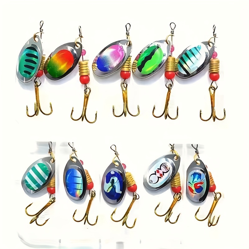 Colorful Sequins Fishing Lure Artificial Hard Metal Spinner - Temu