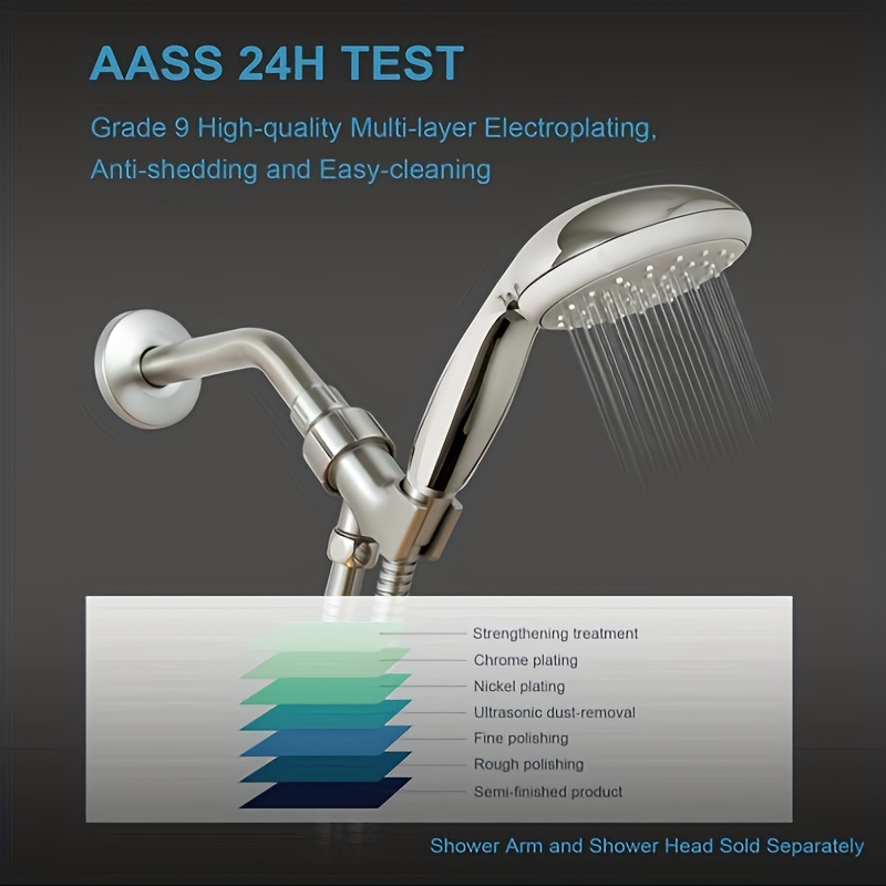 shower head, wall mounted _ three-way adjustable