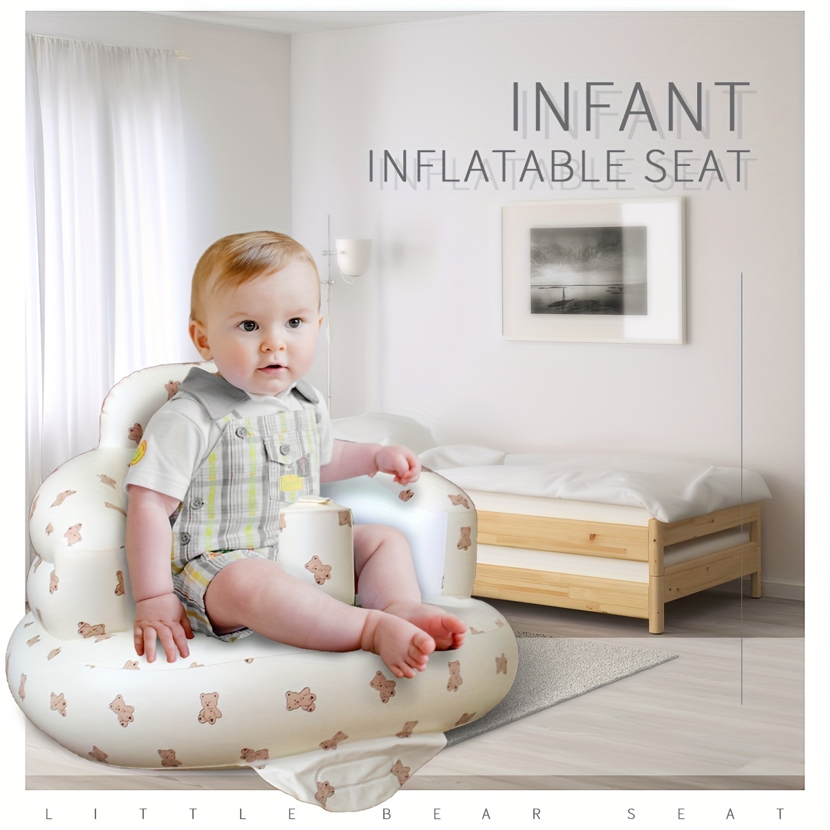  Asiento de baño para bebé  Asiento de bañera portátil para  niños pequeños con respaldo y ventosas, silla de baño para bebés de 6 a 18  meses, regalo para recién nacidos : Bebés