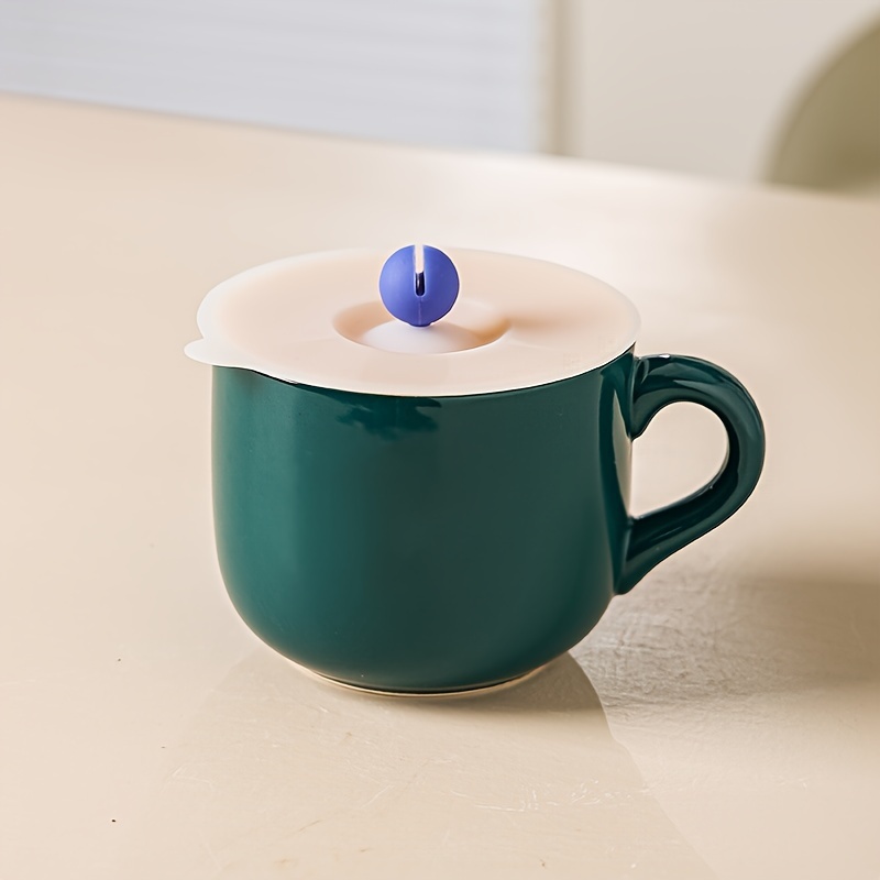 1pc Solid Color Mug With Handle, Minimalist Porcelain Water Mug For Office,  Home